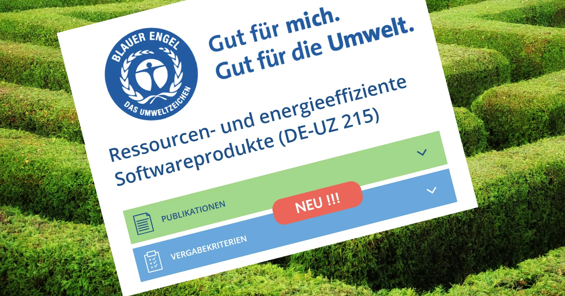 Blauer Engel für Software